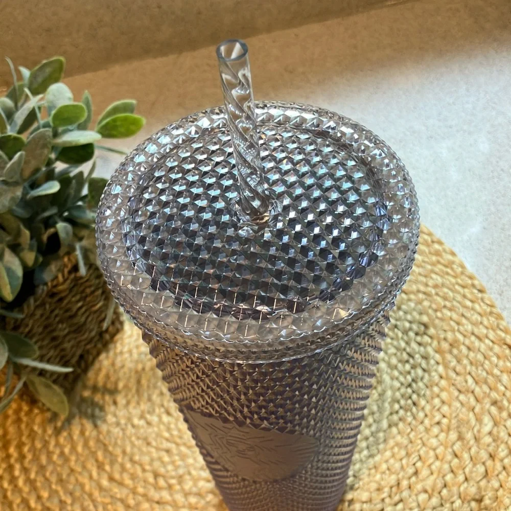 Starbucks studded silver